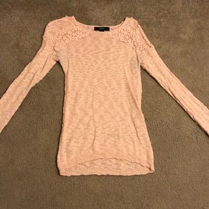 Pink Forever 21 flower sweater